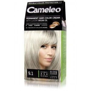Трайна крем боя за коса с Арганово масло Cameleo – Много светло пепеляво русо 9.1 – Delia